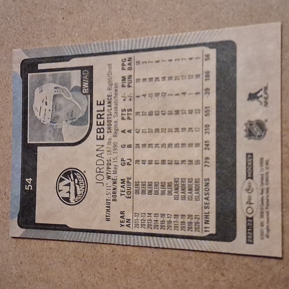 Jordan Eberle Oilers/Kraken/NY Islanders/Canada Hockey Cards Lot - Picture 2 of 16